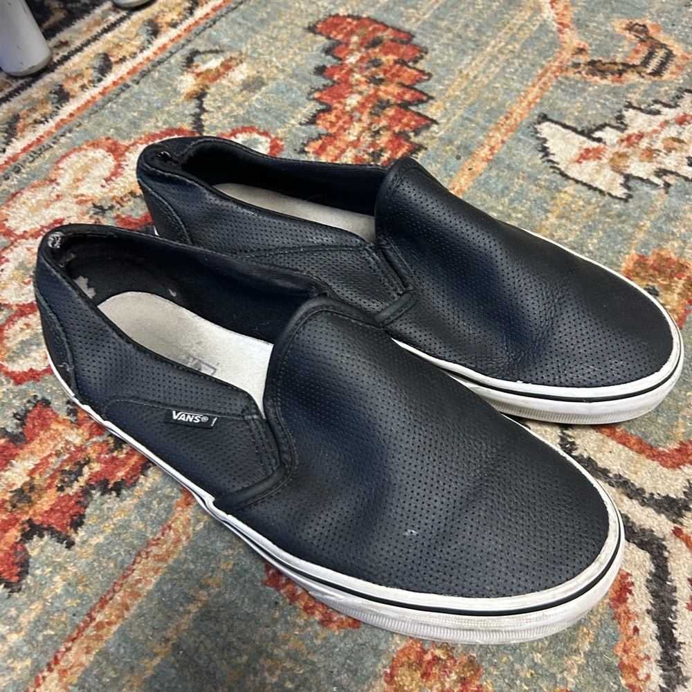 Vans Black Slip-On Shoes
